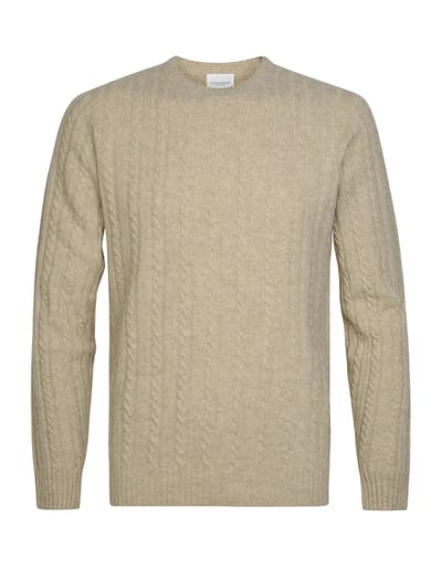 Profuomo Pullover Crew Neck Truien Beige Ppxj30020