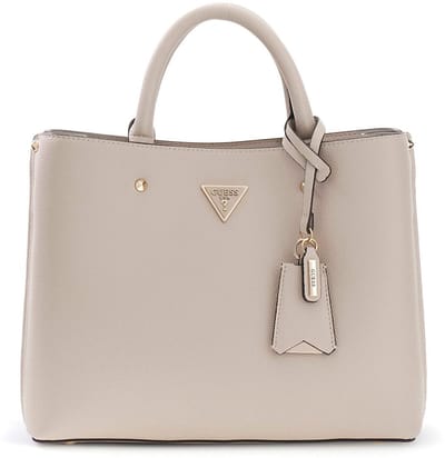 GUESS schoudertas Meridian II Girlfriend Satchel Light Taupe