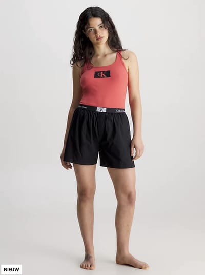 Calvin Klein - Pyjamaset - In a Bag - Cool Melon/Black - Maat S