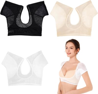 Set van 3 Ademende Onderarm Pads voor Vrouwen - Absorberende Zweetkussens voor Sport en Activiteiten
