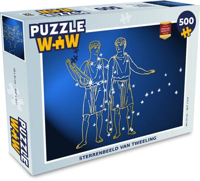 Puzzel Sterrenbeeld - Tweelingen - Maagd - Legpuzzel - Puzzel 500 stukjes