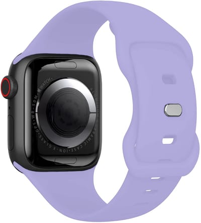 Bandje Geschikt voor Apple Watch 1, 2, 3, 4, 5, 6, 7, 8, 9, SE - 38/40/41 mm Bandje Siliconen Horloge Band Verstelbaar - Smartwatch Bandje Siliconen - Violet