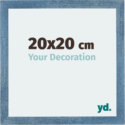 Your Decoration - Fotolijst 20x20 cm - MDF - Helder Blauw Geveegd - Mura