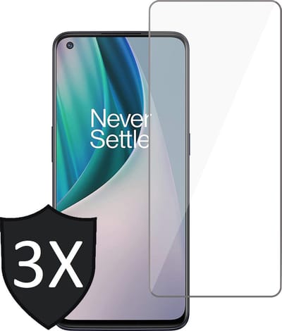 Screenprotector geschikt voor OnePlus Nord N10 5G - 3x Screen Protector Glas