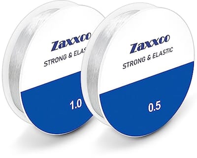 Elastische draad voor armband maken - 2 stuks, rekbare en waterdichte hars in 2 maten