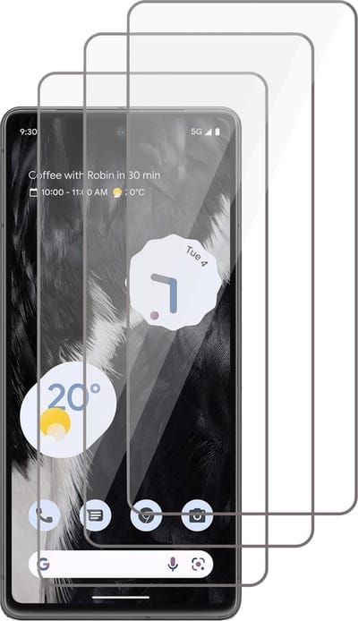 Screenprotector geschikt voor Google Pixel 7 - Gehard Glas Beschermglas Tempered Glass Screen Protector - 3 Stuks