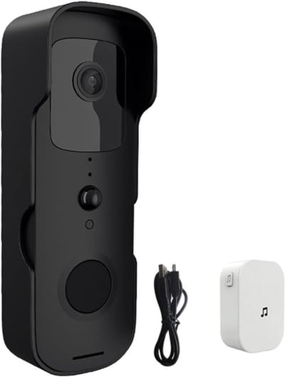 Draadloze Video Deurbel - Digitale Intercom Camera - Home Security - Waterdicht Nachtzicht - 1080P FHD - Zwart