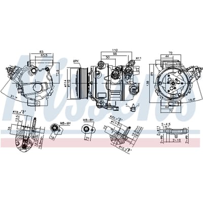 Compressor airconditioning NISSENS 890791