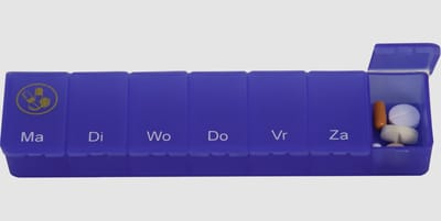 Pillendoos / Medicijndoosje1 week - Nederlands Blauw