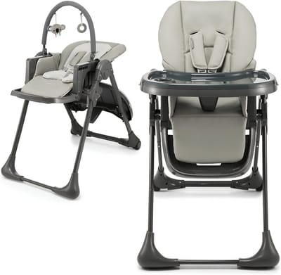 JCP® Kinderstoel - 2-in-1 - Vouwstoel - Kinderstoel Inklapbaar - Grijs - 85cm x 56cm x 101cm