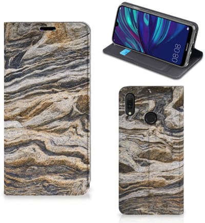 Huawei Y7 hoesje Y7 Pro (2019) Standcase Steen