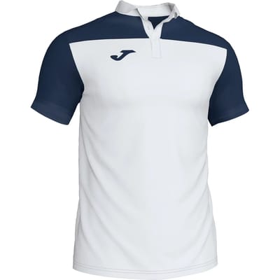 Joma Crew III Polo Kinderen - Wit / Marine | Maat: 6XS (104)
