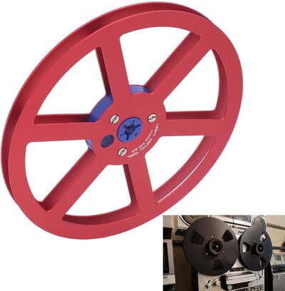 7 inch metalen haspel 6-gaten Universele Geluidstape met zilveren roestvrijstalen schroeven voor tape decks 1/4 - Vervanging beschadigde reel