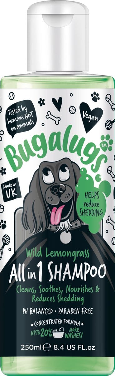 Bugalugs - 4-1 Citroengras - Honden Shampoo - Vermindert Haaruitval - Vegan - 250ML