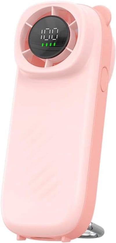 Handventilator met 100 standen - Oplaadbaar type C - Compact met zaklampfunctie - Tot 16 uur gebruikstijd - ShopVlot