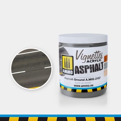 AMMO by Mig Jimenez Modelbouwdecoratie - MIG 2157 Asphalt Ground - Vignettes Acrylic - 100ml Effecten potje