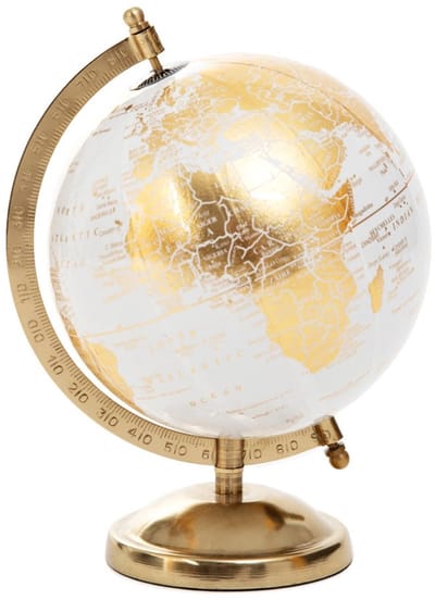 HOMLA - Decoratieve globe - Goud - 18x15x25 cm