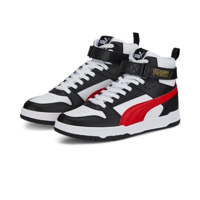 PUMA Unisex Rbd Game White-high Risk Red-black-team Gold Taglia: 43 | Scarpe da Allenamento Outlet | Unisex | Giallo