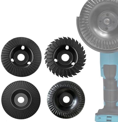 Freesschijven voor haakse slijper - 4 stuks, 125 mm, ideaal voor houtbewerking en schuren