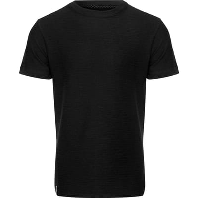 Threadbare Falkland-T-shirt van gebreid materiaal voor heren (Zwart)