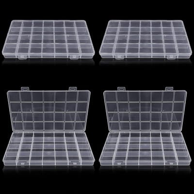 Plastic Opbergdozen met 28 Compartimenten - Transparante Dozen voor Kleine Onderdelen, Knutselmaterialen en Sieraden