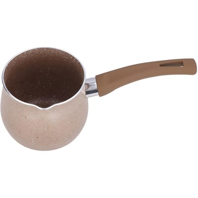 Koffiewarmer met enkele handgreep Kookpot Mini Melkpan Aluminiumlegering Anti-aanbaklaag Anti-verbranding voor Koken koffie