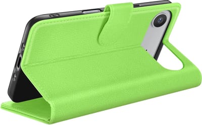 Zanae, Hoesje geschikt voor iPhone 17 Air - Wallet Case & Magneetsluiting, Groen