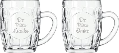 Gegraveerde Bierpul 55cl De Bêste Muoike-De Bêste Omke
