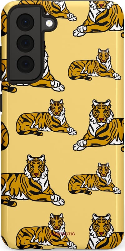 Casetastic Hoesje Geschikt voor Samsung S21 FE - Stijlvolle Beschermende Duo-layer Case - Onzichtbare jager