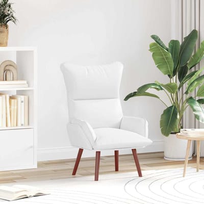 vidaXL - Fauteuil - Wit - 69 - x - 74 - x - 93 - cm - Kunstleer