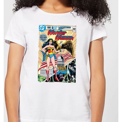 Justice League Wonder Woman Cover Women's T-Shirt - White - S