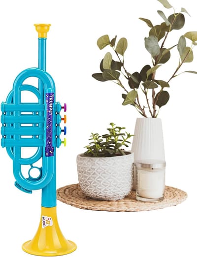 Kindertrompet Speelgoed - Muziek Instrument - Vroeg Onderwijs - Gesimuleerde Muziekervaring - 49.5 x 10 x 18.5 cm