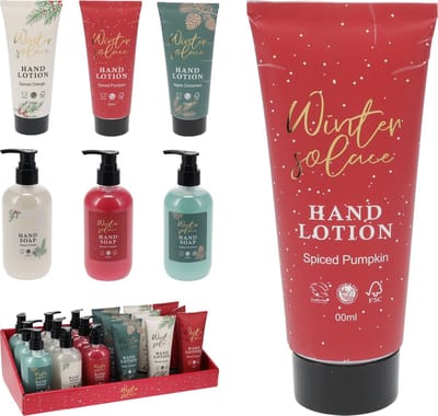 Handzeep 250 ml en handlotion 150 ml - geschikt voor veganisten - winter geur - kado tip - kerst