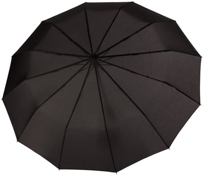 doppler Paraplu Fiber Magic Major Duomatic Uni Black Zwart