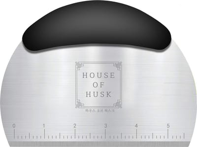 House of Husk RVS Deegschraper - Deegsnijder - Groentesnijder - Deegsnijder - Pizzasnijder - Cake en Taart Schraper - Keukenschraper - Deegsteker