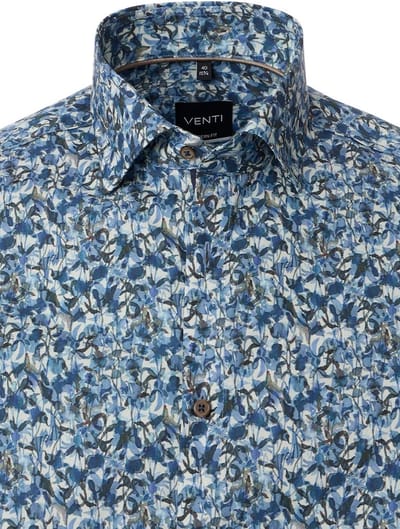 Venti Overhemd Met Motief Kent Boord Modern Fit - XXL