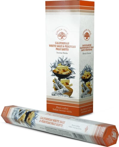 Green Tree - witte salie palo santo wierook - hexa - doos 6 stuks