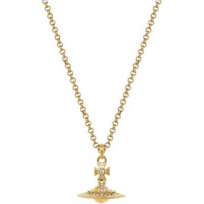 Vivienne Westwood Saturn Ring Pattern Design Laiton Collier Femmes collier Or 63020098-02R995 Basic Packaging-Dust Bag+Box beige