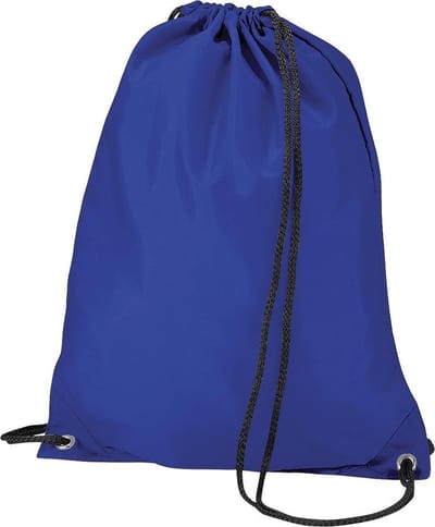 BagBase Budget Waterbestendige Sport Gymsac-trekkoordzak (11L) (Pakket van 2) (Koninklijk)