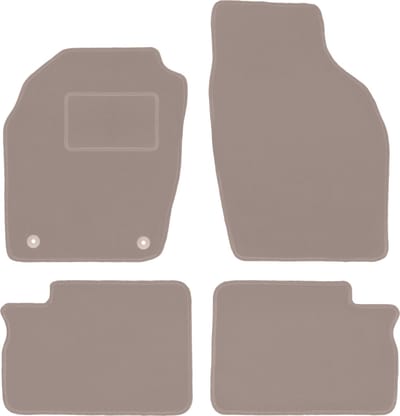Beige veloursmatten voor: Opel Agila A hatchback (2000-2007)