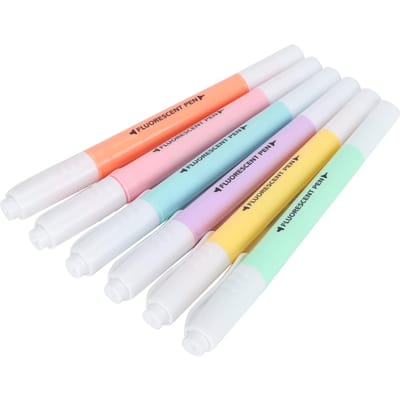 Dubbelkoppige Markeerstift Kinderen Schilderen Tekenen Markeerstift Stiften Set white