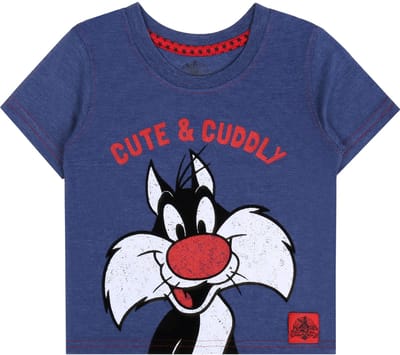 Blauw t-shirt CRAZY MELODIES