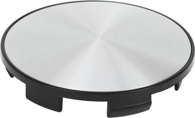 Dailygoods- Wielnaafdopjes 68mm - Zilverkleurig/Zwart - Universele Auto Accessoire - Bescherming tegen Stof/Vuil - Eenvoudige Installatie - Duurzaam Materiaal - Naafdop