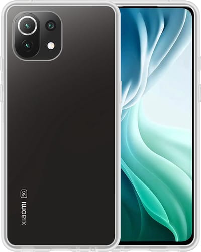 Hoesje - Geschikt voor Xiaomi 11 Lite 5G NE - Sterk & Shockproof - Siliconen Case - Hoes Cover - Telefoonhoes - Transparant