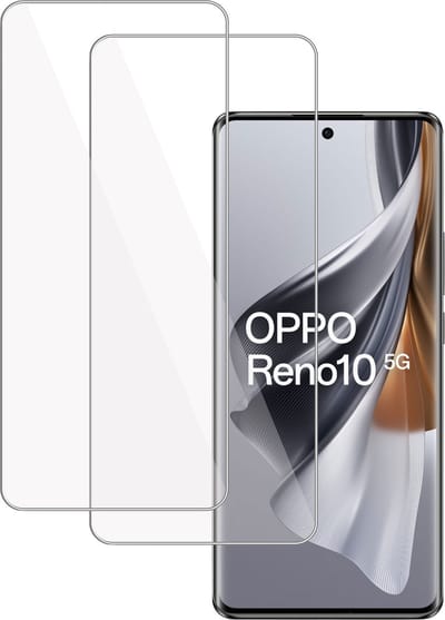 2x Screenprotector geschikt voor OPPO Reno 10 / 10 Pro Screenprotector – Gehard Glas - Proteqt+