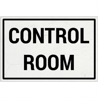 Control room bord | Forex Re materiaal | 18 x 12 cm