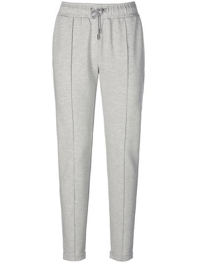 Joggingbroek elastische band Van Peter Hahn grijs