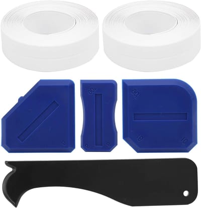 Kit afwerkingsset - Kitgereedschap voegens - Gladde kitranden maken - 6 Delige set - 3-16 cm - Blauw Zwart