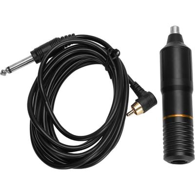 Stylo Tatouage Tatouage Interface RCA Aiguille Cartouche Stylo Tatouage avec Cordon Clip TatouageNoir Rouge multicolore
