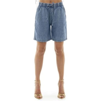 Korte Broek Leone 1947 Woman Bermuda Chambray Fancy Stripes